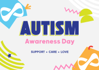 Autism Awareness Day Postcard