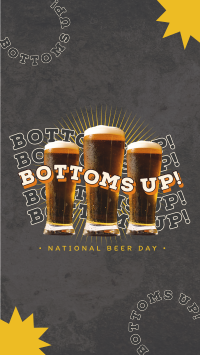 Bottoms Up this Beer Day Instagram Reel