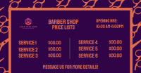 Salon Pricelist Facebook Ad