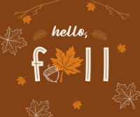 Hello Fall Greeting Facebook Post Image Preview