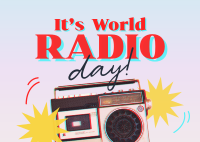 Retro World Radio Postcard Image Preview