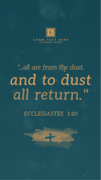 Ash Wednesday Verse Instagram Story Design