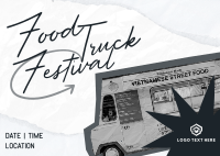 Food Truck Festival Postcard