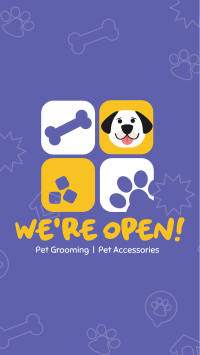 Pet Store Now Open Instagram Story