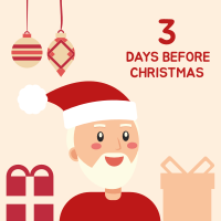 Santa Christmas Countdown Instagram Post