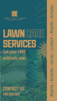 Professional Lawn Services Facebook Story