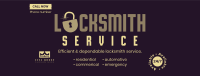 24/7 Locksmith  Facebook Cover Image Preview