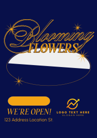 Blooming Today Floral Poster