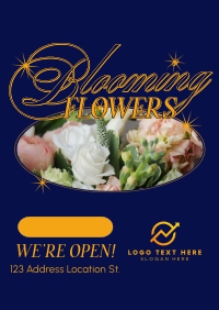 Blooming Today Floral Poster