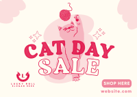 Meow Day Sale Postcard