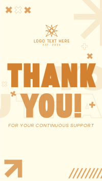 Minimalist Shapes Thank You Instagram Reel Image Preview