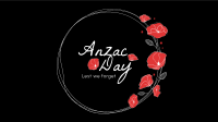 Anzac Day Wreath Zoom Background