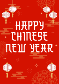 Chinese New Year Lanterns Poster