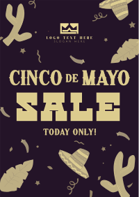 Cinco De Mayo Confetti Sale Flyer