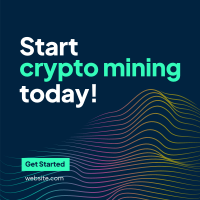 Crypto Mining Instagram Post Design