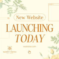 Floral Website Window Instagram Post Image Preview