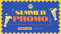 Cafe Summer Promo Facebook Event Cover