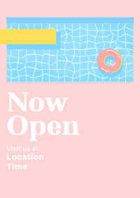 Open Now Pool Poster