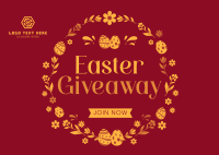 Eggstra Giveaway Postcard Design