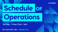 Corporate Schedule Facebook Event Cover