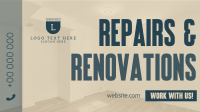 Repair & Renovations Facebook Event Cover Design