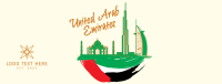 UAE City Scribbles Facebook Cover