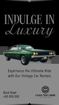 Luxury Vintage Car Facebook Story