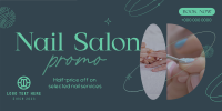 Elegant Nail Salon Services Twitter Post