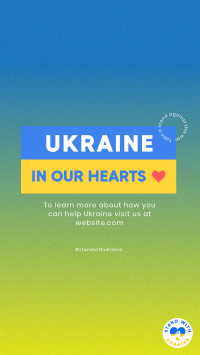 Ukraine In Our Hearts Facebook Story