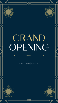 Art Deco Grand Opening Instagram Story