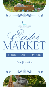 Flowery Easter Market Facebook Story