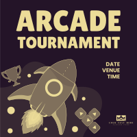 Arcade Tournament Instagram Post Design