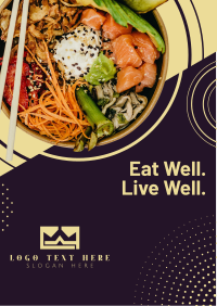 Healthy Food Sushi Bowl Flyer