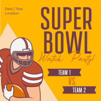 Super Bowl Night Live Instagram Post Design