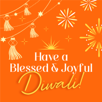 Blessed Diwali Festival Instagram Post Image Preview