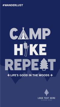 Minimalist Camping Quote Instagram Reel