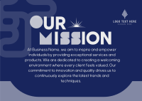 Our Mission Statement Postcard