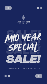 Minimalist Mid Year Sale Instagram Story