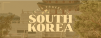 Travel to Korea Facebook Cover Image Preview