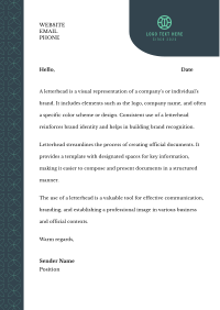 Creative Letterhead example 1