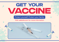 Get Your Vaccine Postcard