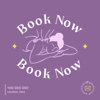 Massage Booking Instagram Post Design