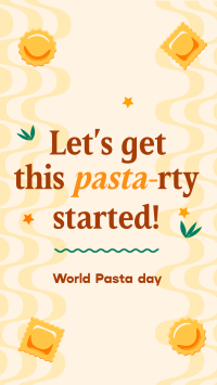 World Pasta Greeting TikTok Video Design