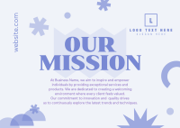 Modern Our Mission Postcard