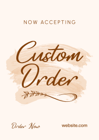 Brush Custom Order Poster