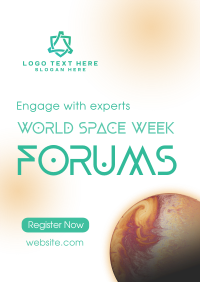 Space Week Forums Poster