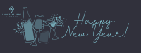 New Year Confetti Facebook Cover