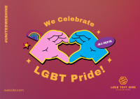 Sticker Pride Postcard