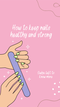 How to keep nails healthy Facebook Story