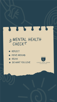 Mental Health Checklist Facebook Story Image Preview